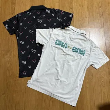 댄스 위드 드래곤 남성용 골프 반팔 폴리에스테르 셔츠 사이즈 2 ML