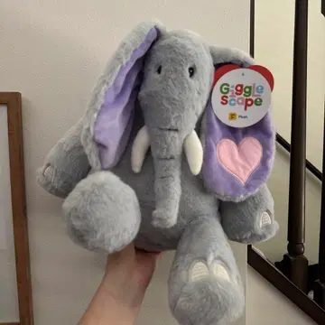 Giggle Scope 코끼리 봉제 인형 회색/보라색