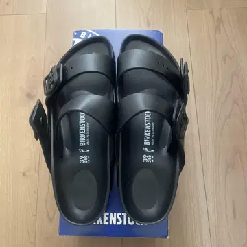BIRKENSTOCK 블랙 애리조나 내로우 39