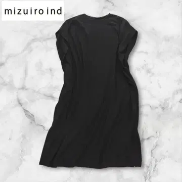 [새상품급] mizuiro ind 코쿤 실루엣 원피스 블랙 프리 사이즈