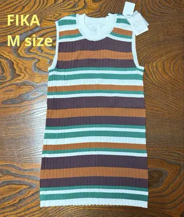 FIKA 보더 슬리브리스 카멜 M