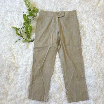 [ theory luxe ] 여성용 치노 팬츠 (S) 마 린넨 아이보리