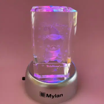 리락쿠마 3D 레이저 아트 크리스탈 크리스마스