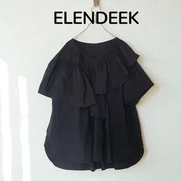 ELENDEEK 엘렌딕 프릴 블라우스 블랙