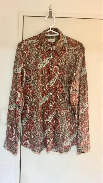 ETRO 페이즐리 무늬 긴팔 셔츠 M