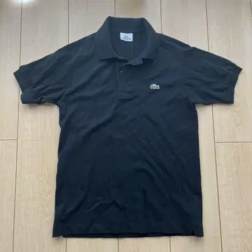 LACOSTE 블랙 피케 셔츠 사이즈 2