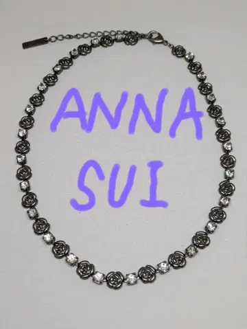 ANNA SUI 장미 모티브 목걸이