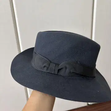 네이비 울 햇 57cm