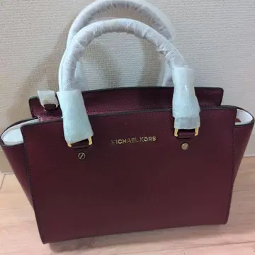 MICHAEL KORS 버건디 핸드백