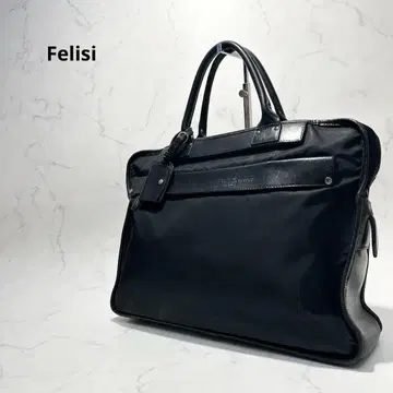 Felisi 페리지 브리프 케이스 토트백 나일론 가죽 블랙
