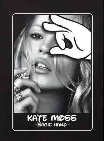 케이트모스 T셔츠 매직핸드 레어 Katemoss 슈퍼모델
