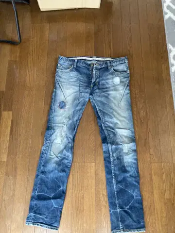 넘버나인 음표 데미지 가공 데님