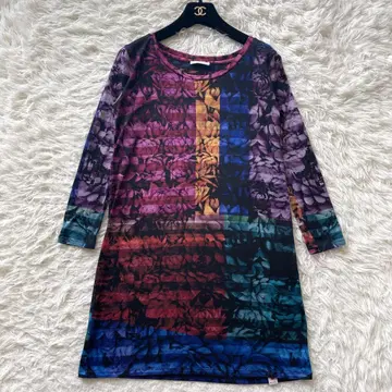 Paul Smith BLACK 올 패턴 꽃무늬 긴팔 롱 셔츠 일본제