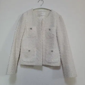 SHIPS 화이트 노카라 자켓 M