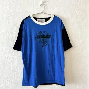 [FERRE JEANS] 이탈리아제 래글런 티셔츠 바이커 바이크 로고 L
