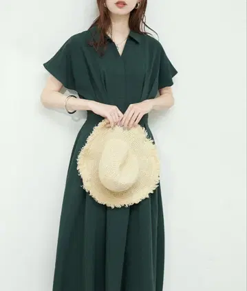 natural couture 시원한 스키퍼 카라 고급 원피스