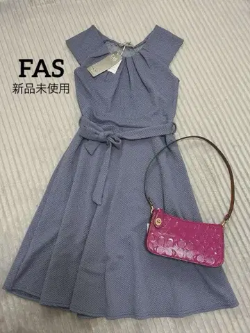 미사용 새상품 FAS Paris 백 레이스 원피스