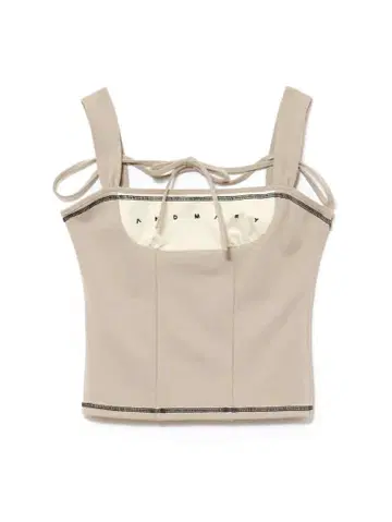 andmary Luca stitch tops 베이지