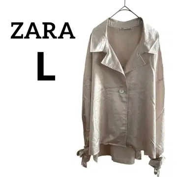 USA 구제 의류 ZARA [L 사이즈] 베이지 오버 사이즈 셔츠