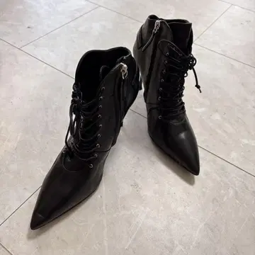 정가 14만 GIUSEPPE ZANOTTI 자노티 가죽 부츠 25.5