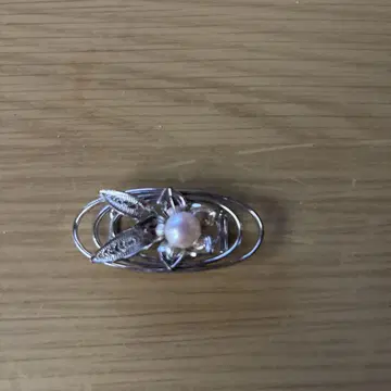 은색 펄 장식 오비 고정 띠
