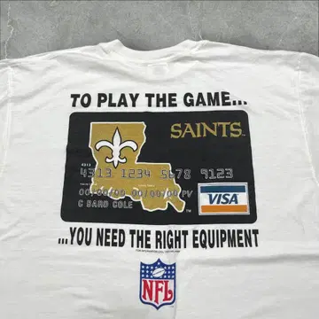 00s 은행 visa NFL 티셔츠 기업 티 NFLt 신용카드 티셔츠