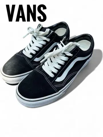 VANS 블랙/화이트 스니커즈 스케이트보드 캐주얼 스타일