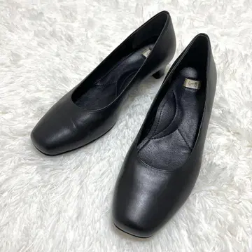 미사용급 ing 펌프스 가죽 포멀 비즈니스 블랙 25cm