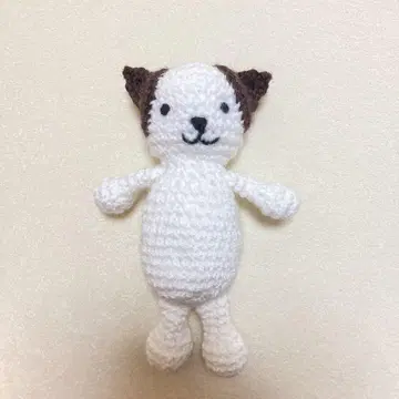 고양이 아미구루미 화이트 x 브라운
