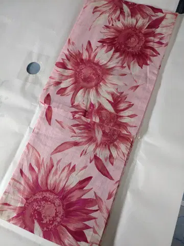 미사용 새상품 유카타 해바라기 핑크 고급 유카타 면 일본제 33,000엔