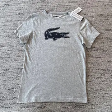 미사용 새상품 LACOSTE 그레이 티셔츠 사이즈 3