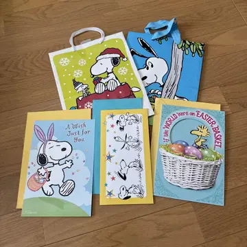 SNOOPY 홀마크 종이 봉투 엽서