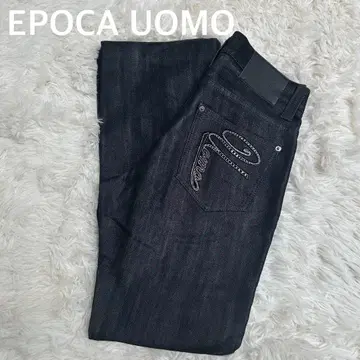 EPOCA UOMO 에포카옴므 새상품급 블랙 데님 팬츠 스트레이트 데님
