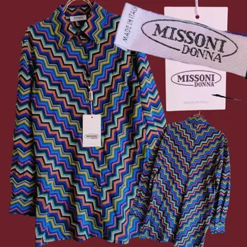 MISSONI/미쏘니/블라우스/긴팔 셔츠/기하학 무늬/art/미술관