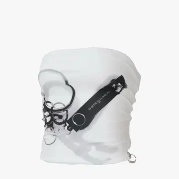 S print tops charm 화이트