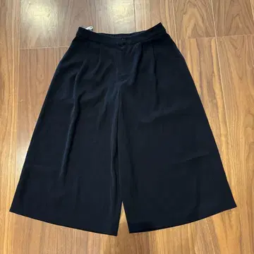 블랙 가우초 팬츠 와이드 레그