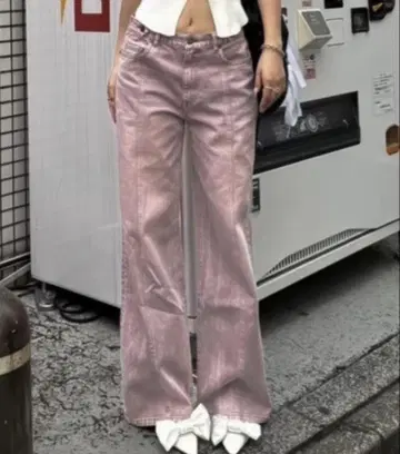 빈티지 스위칭 스트레이트 청바지