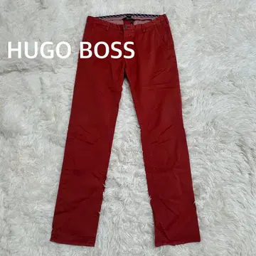 HUGO BOSS 휴고보스 스트레치 치노 팬츠 면 팬츠 스트레이트