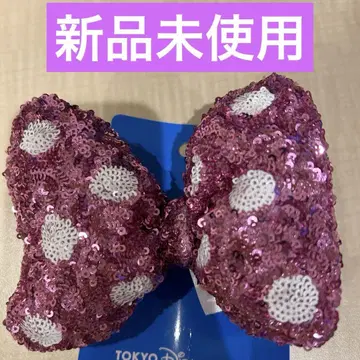 [미사용 새상품] 디즈니 미니 머리끈 리본 핑크