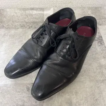 EUROBIZ 블랙 가죽 드레스 신발 26.0cm