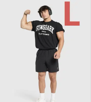 GYMSHARK 블랙 티셔츠 2012 LIFTING