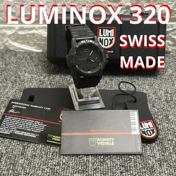 작동품 LUMINOX 320 SWISS 100M 블랙 손목시계