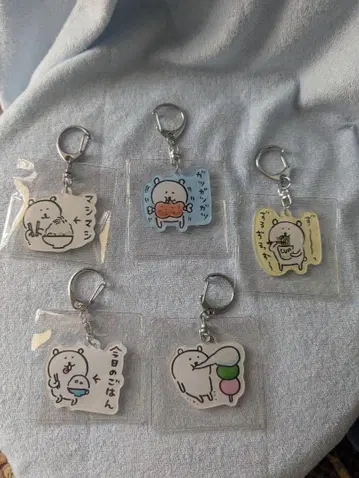 농담곰 음식 키링