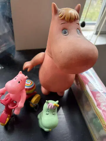 무민 양철 소프트 비닐 손가락 인형 미개봉