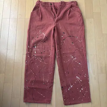 9090 페인터 팬츠 빨간색 팬츠