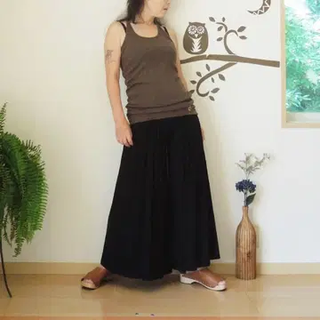 슬림 레그 플리츠 플레어 팬츠 블랙