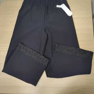 슈퍼뷰티 와이드 팬츠 레이스 비쥬 40