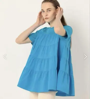 투모로우랜드 보르지 코튼 저지 콤비 티어드 풀오버