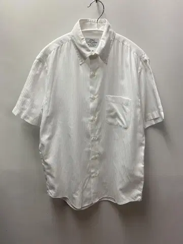 UNITED ARROWS 슬림핏 헤링본 버튼 다운 셔츠 S
