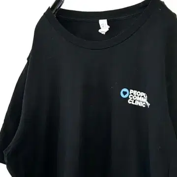 캔버스 피플즈 커뮤니티 클리닉 티셔츠 L 블랙 구제 의류